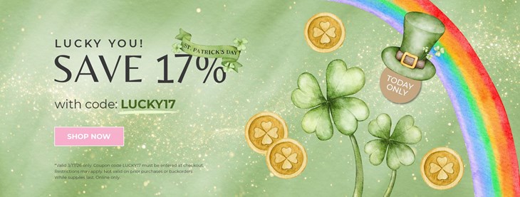 St. Patricks 1-Day Sale (3/17)