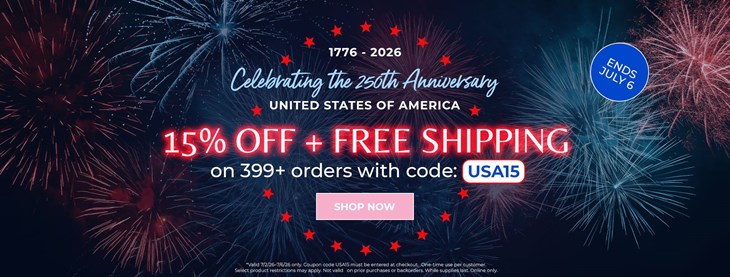 4th of July Sale (7/2-7/6)