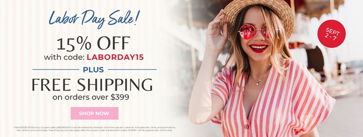 Labor Day Sale (9/2-9/7)