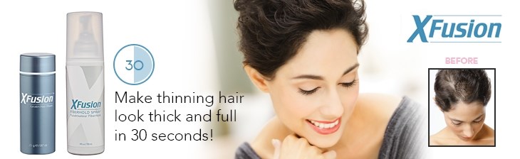 XFusion Keratin Hair Fibers Brand Banner no deals 2017