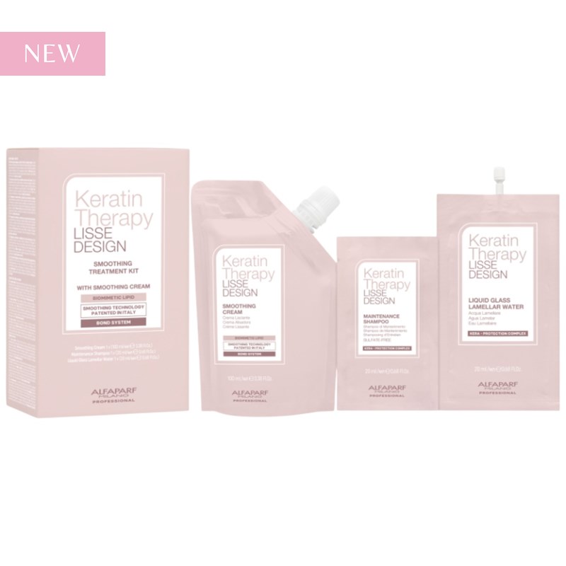 Alfaparf Milano Lisse Design Keratin Therapy Smoothing Treatment Kit 3 pc.