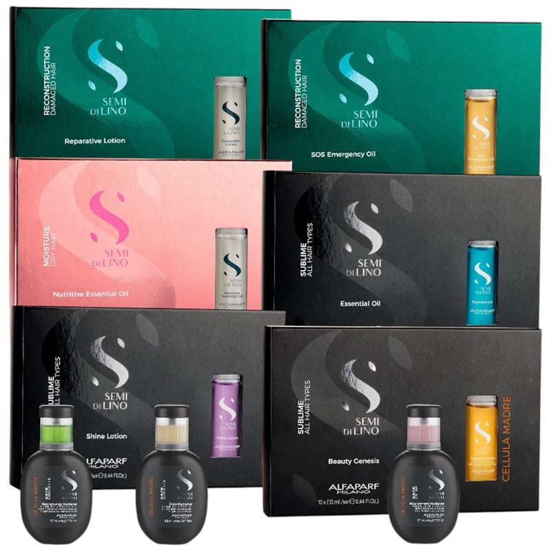 Alfaparf Milano Semi Di Lino Treatment Intro 18 pc.
