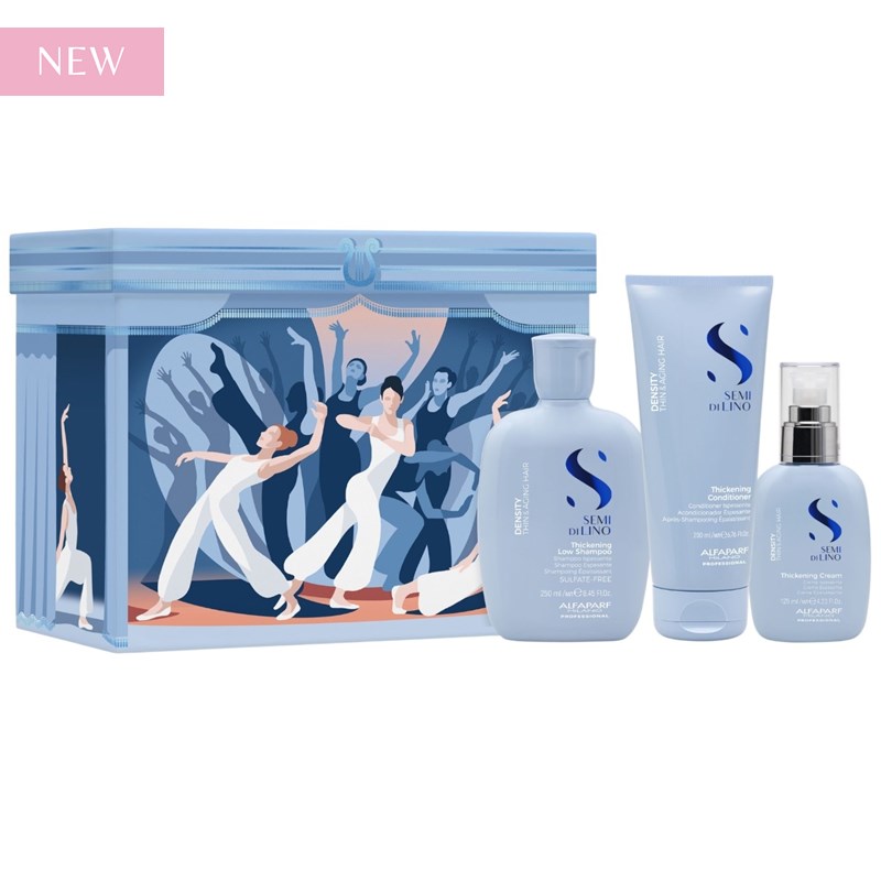 Alfaparf Milano ACT V - Pulsing Modern Dance Semi Di Lino Density Holiday Kit 3 pc.