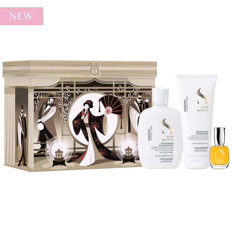 Alfaparf Milano ACT I - Tragic Opera Semi Di Lino Diamond Holiday Kit 3 pc.