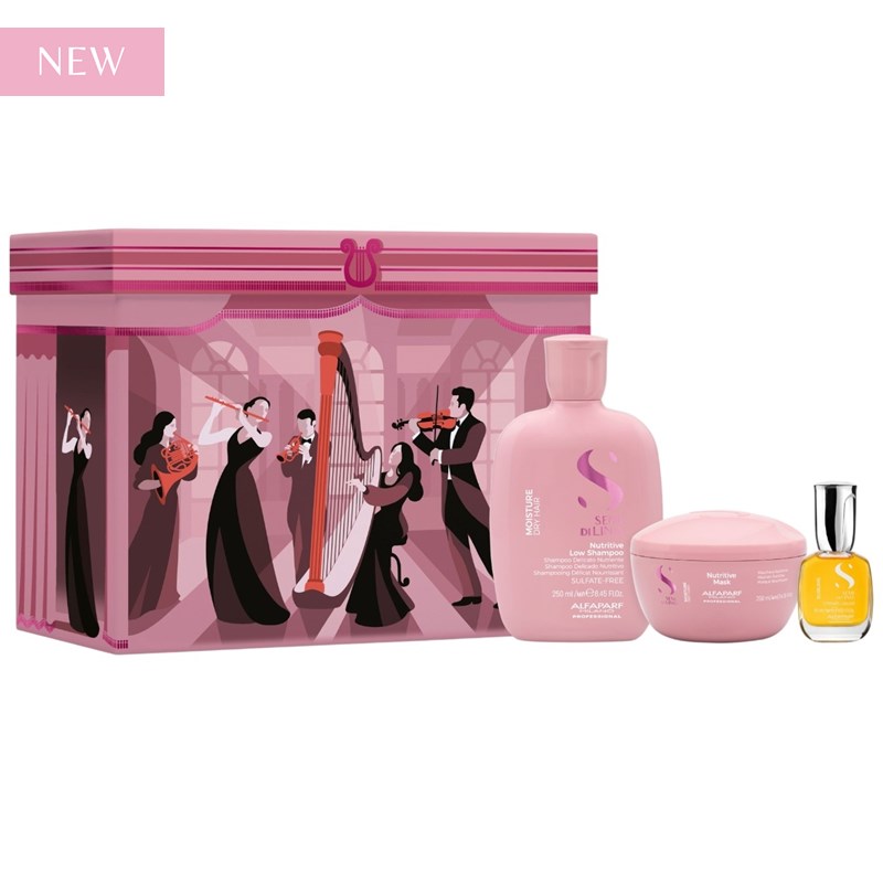 Alfaparf Milano ACT II - Joyous Symphony Semi Di Lino Moisture Holiday Kit 3 pc.