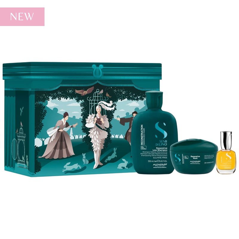 Alfaparf Milano ACT III - Enchanted Fairy Tale Semi Di Lino Reconstruction Holiday Kit 3 pc.