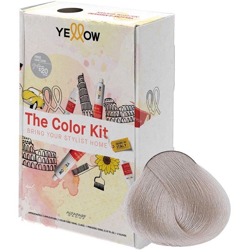Yellow Professional Home Color Kit 10.21 7 pc.