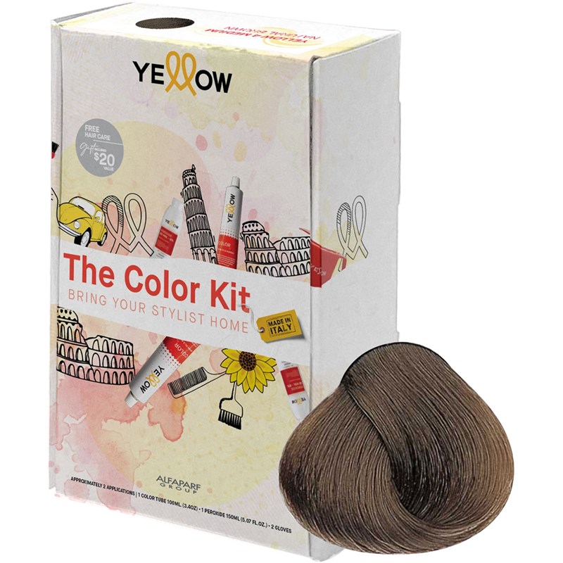 Yellow Professional Home Color Kit 7 7 pc.