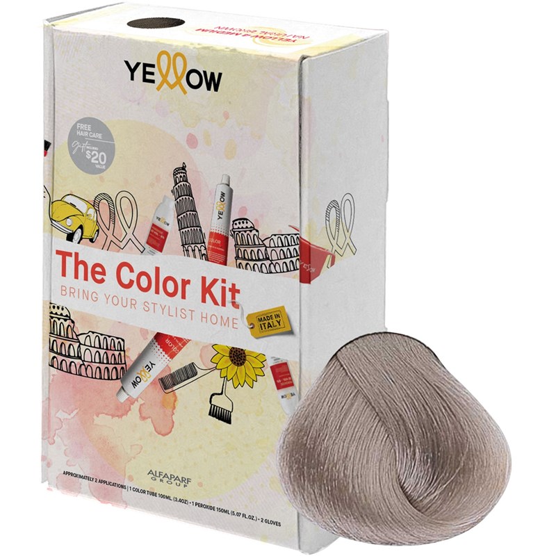 Yellow Professional Home Color Kit 9.21 7 pc.
