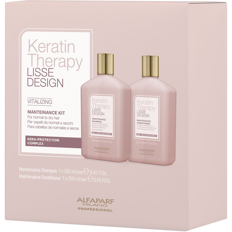 Alfaparf Milano Lisse Design Keratin Therapy Maintenance Kit - Shampoo + Conditioner 2 pc.