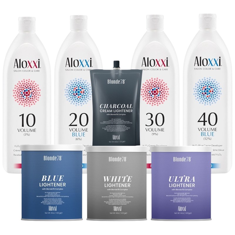 Aloxxi Lightener & Developer Salon Opener 16 pc.