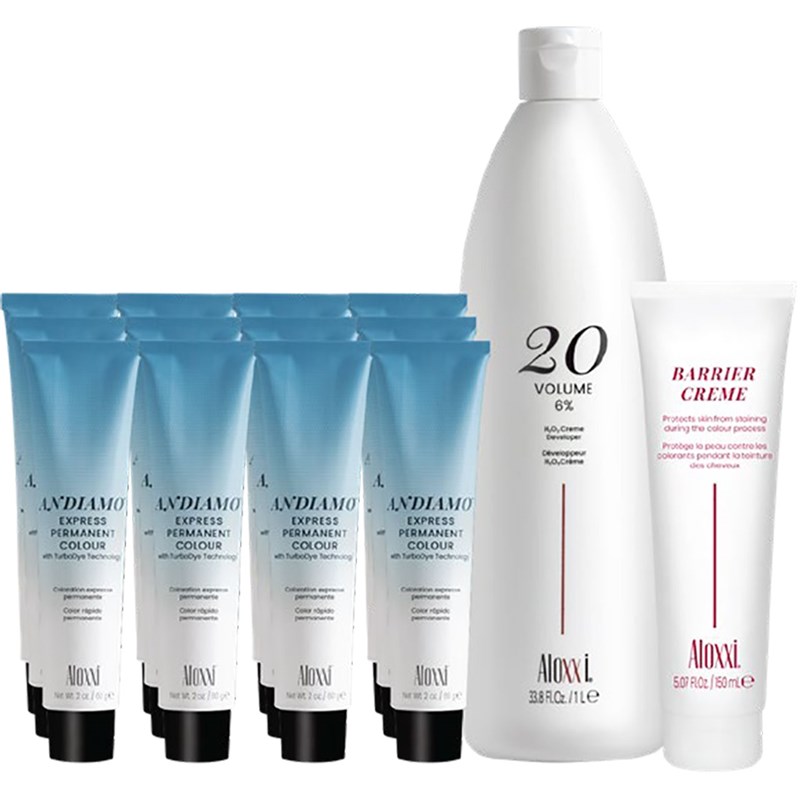 Aloxxi Buy 12 ANDIAMO Shades, Get Developer and Barrier Creme FREE!