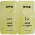 amika: velveteen dream smoothing shampoo + conditioner sachet