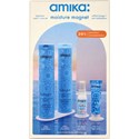 amika: moisture magnet hydration wash + care set 4 pc.