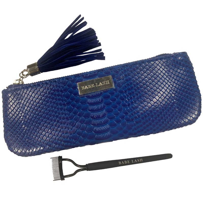 Babe Babe Lash Blue Clutch and Brush 2 pc.