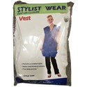 Betty Dain Stylist Vest with Snap-on Closure- White OSFA