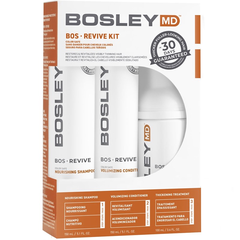Bosley MD BosRevive Color-Treated Hair 30 Day Kit 3 pc.