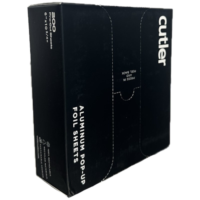 cutler PRO ALUMINUM POP-UP FOIL SHEETS 6 inch x 10.75 inch 200 ct.