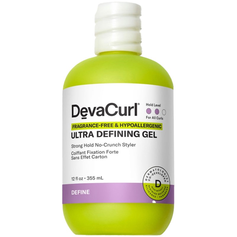 DevaCurl Fragrance-Free & Hypoallergenic ULTRA DEFINING GEL 12 Fl. Oz.