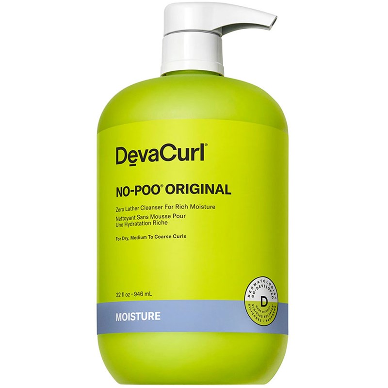 DevaCurl NO-POO ORIGINAL Zero Lather Cleanser For Rich Moisture Liter