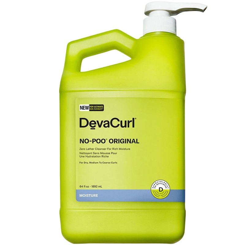 DevaCurl NO-POO ORIGINAL Zero Lather Cleanser For Rich Moisture 64 Fl. Oz.