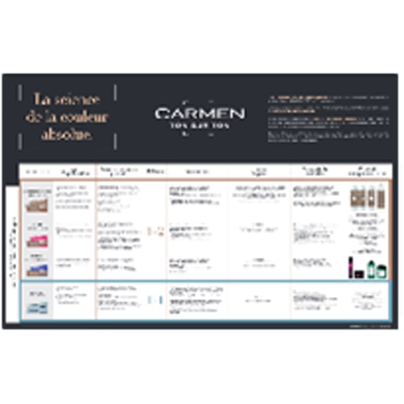 Eugene Perma Professional Carmen Ton sur Ton Technical Board 2022