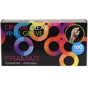 Framar Crystal Clear Disposable Vinyl Gloves Medium