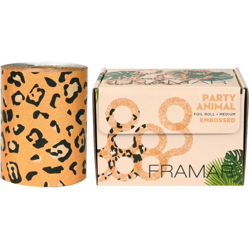 Framar Embossed Foil Roll Medium Party Animal 320 ft.