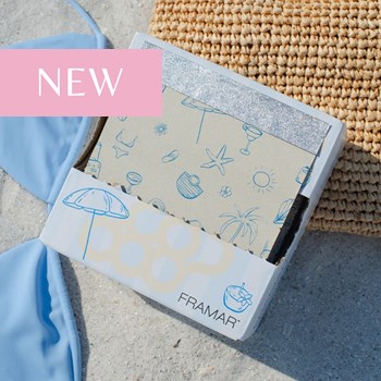 Framar Embossed Pop Up Foil Medium Beach Bum 5 inch x 11 inch 500 ct.