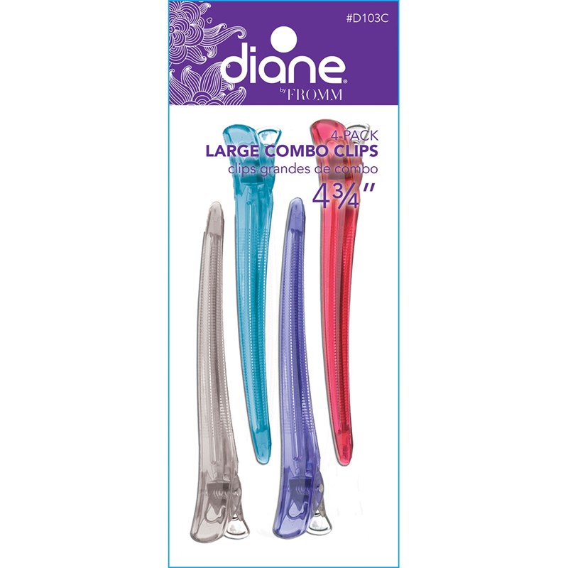 Diane Large Combo Clips 4 pack 4.75 inch