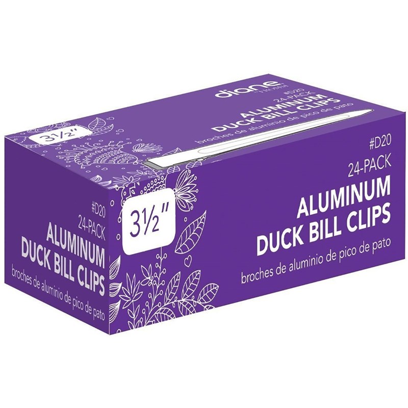 Diane Duck Bill Clips 24 pack 3.5 inch
