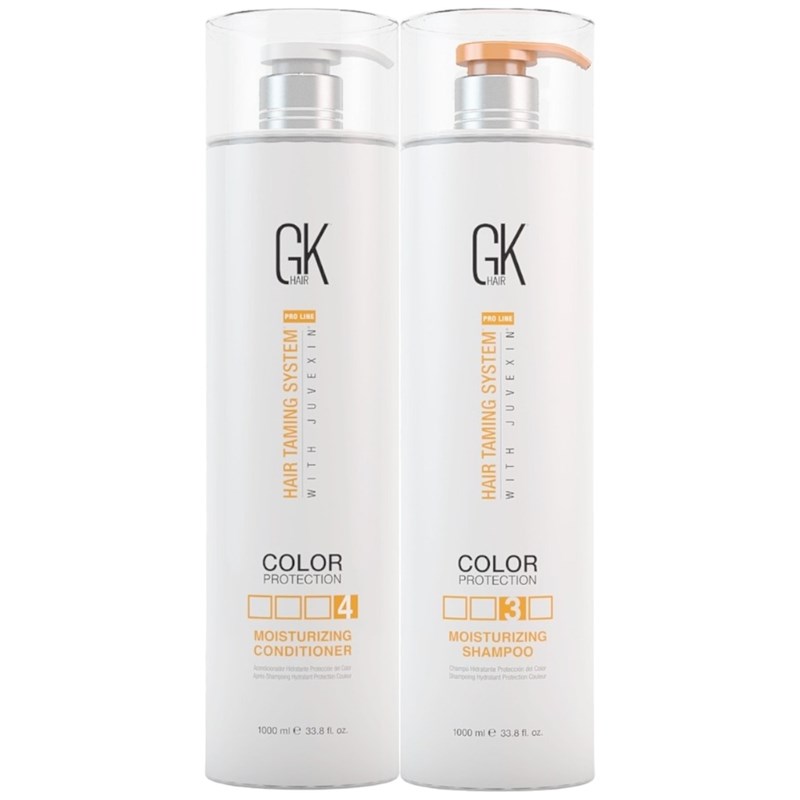 GK Hair Buy 1 Moisturizing Shampoo Liter, Get 1 Moisturizing Conditioner Liter 50% OFF! 2 pc.