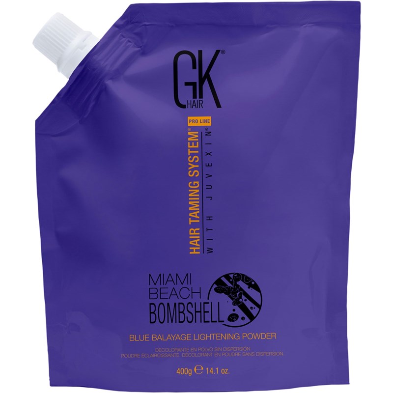 GK Hair Miami Beach Bombshell Blue Balayage Lightening Powder 14.1 Fl. Oz.