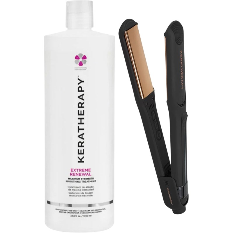 Keratherapy Buy 1 EXTREME RENEWAL, Get 1 Flat Iron FREE! 2 pc.