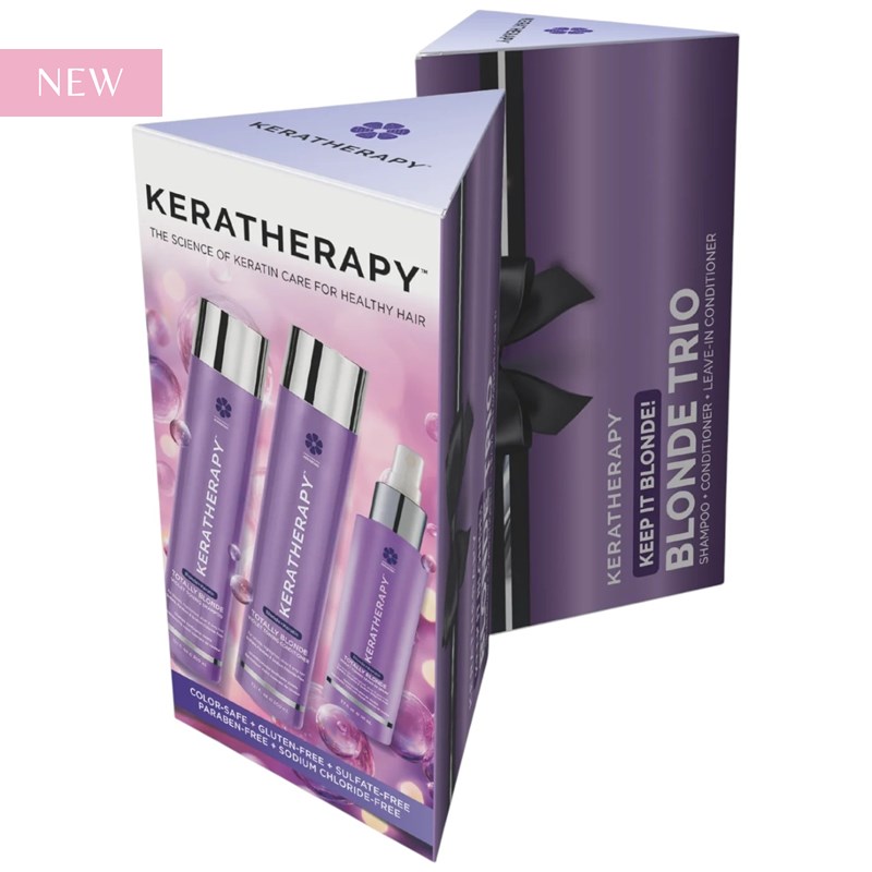 Keratherapy Blonde +Keratin Holiday Trio Bundle 3 pc.