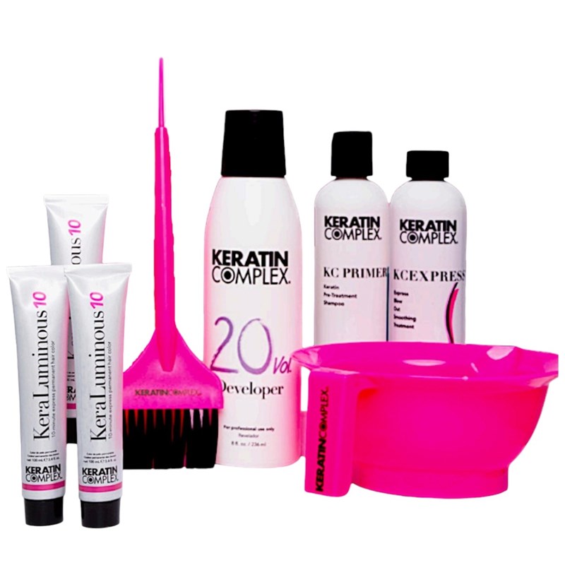 Keratin Complex Express Color & Smoothing System Kit 8 pc.