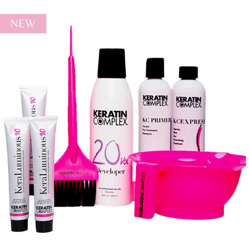 Keratin Complex Express Color & Smoothing System Kit 8 pc.
