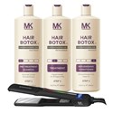 MK PROFESSIONAL FREE Titanium Flat Iron with purchase of HAIR BOTOX TREATMENT 4 pc.