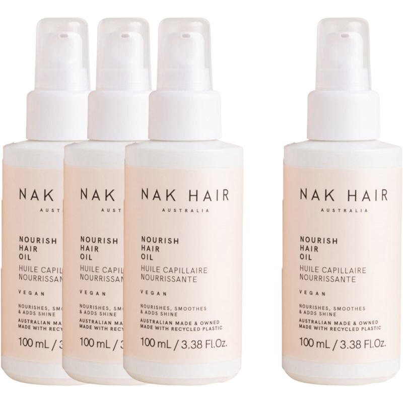NAK Hair Buy 3 Nourish Hair Oil, Get 1 FREE! 4 pc.