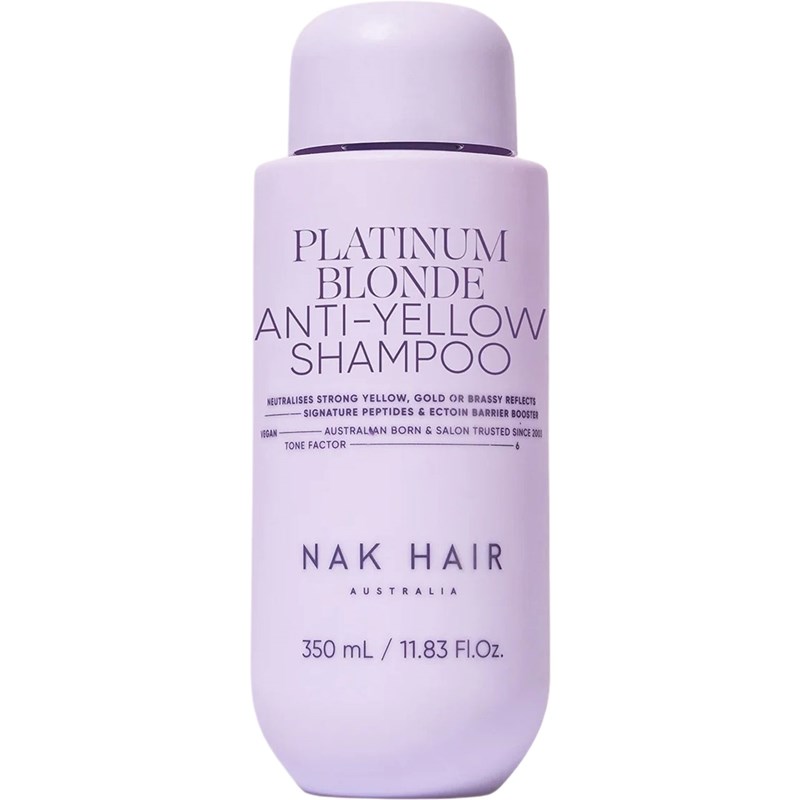 NAK Hair PLATINUM BLONDE ANTI-YELLOW SHAMPOO 11.83 Fl. Oz.