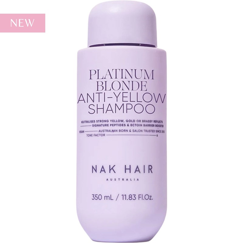 NAK Hair PLATINUM BLONDE ANTI-YELLOW SHAMPOO 11.83 Fl. Oz.