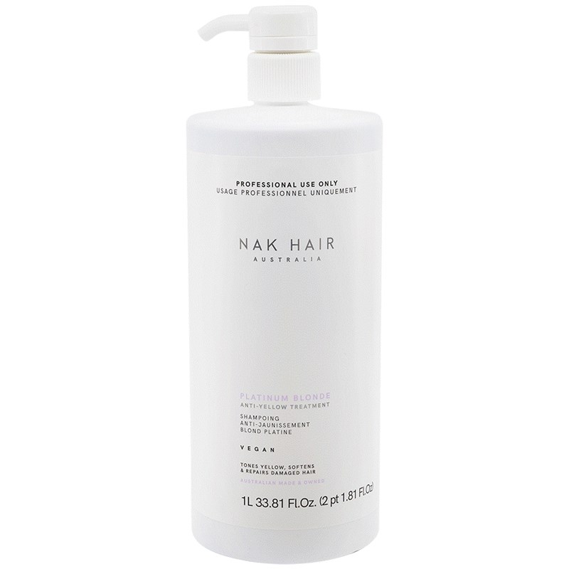 NAK Hair Platinum Blonde Anti-Yellow Treatment Liter