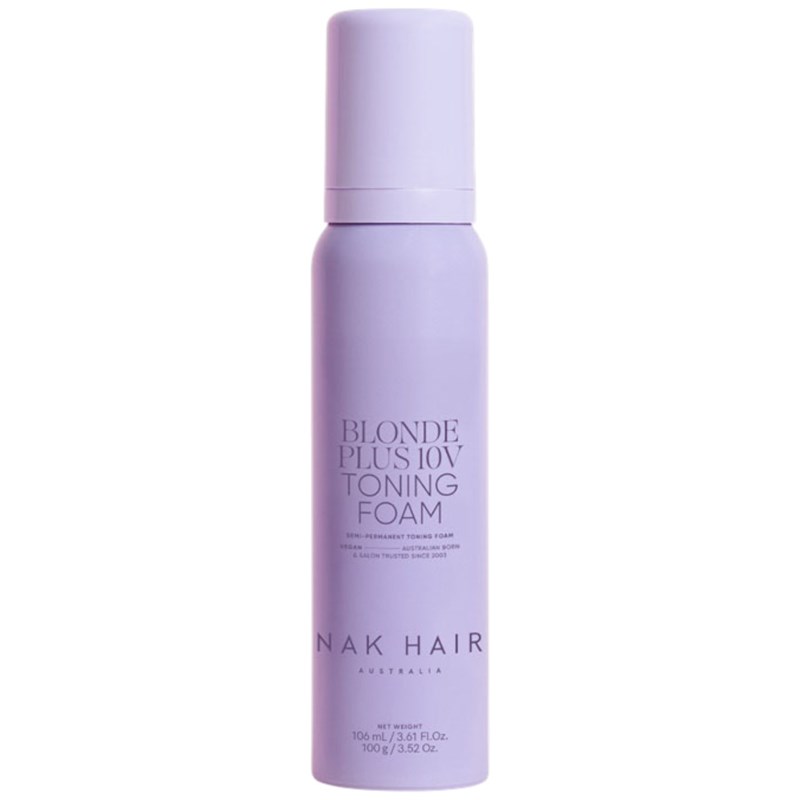 NAK Hair BLONDE PLUS 10V TONING FOAM 3.61 Fl. Oz.