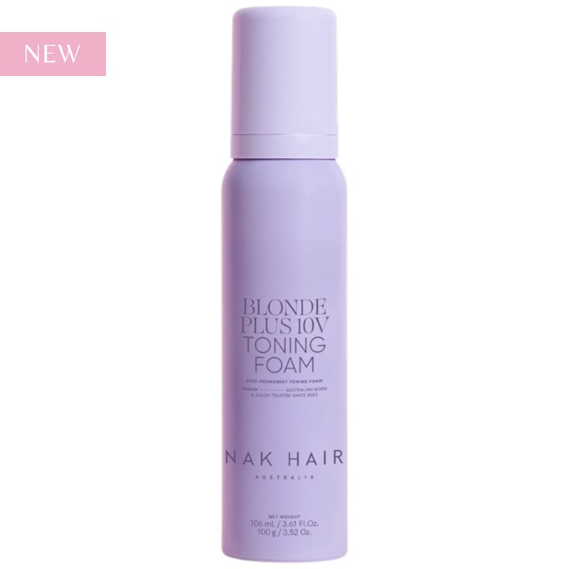 NAK Hair BLONDE PLUS 10V TONING FOAM 3.61 Fl. Oz.