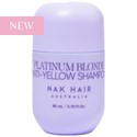 NAK Hair PLATINUM BLONDE ANTI-YELLOW SHAMPOO 2.7 Fl. Oz.