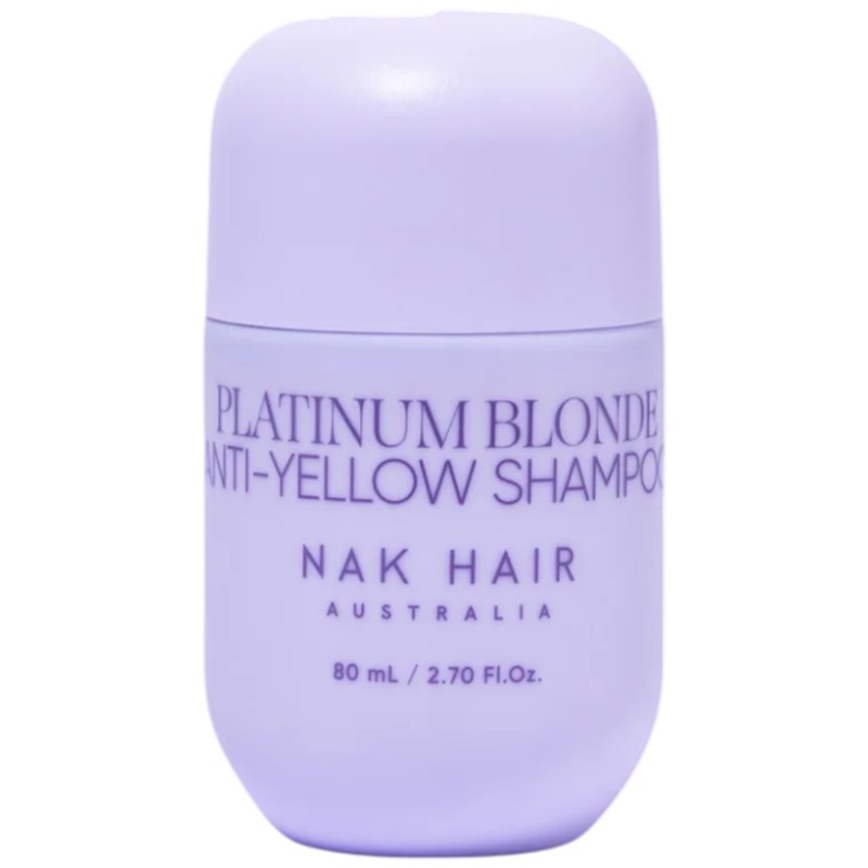 NAK Hair PLATINUM BLONDE ANTI-YELLOW SHAMPOO 2.7 Fl. Oz.