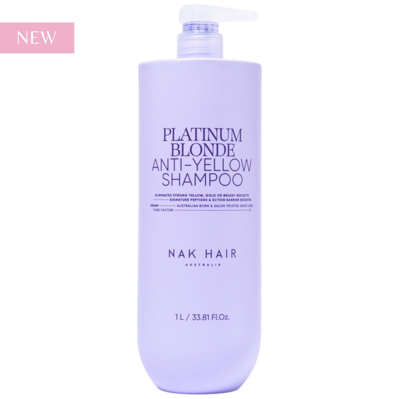 NAK Hair PLATINUM BLONDE ANTI-YELLOW SHAMPOO Liter
