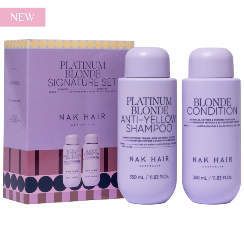 NAK Hair PLATINUM BLONDE Holiday Duo 2 pc.