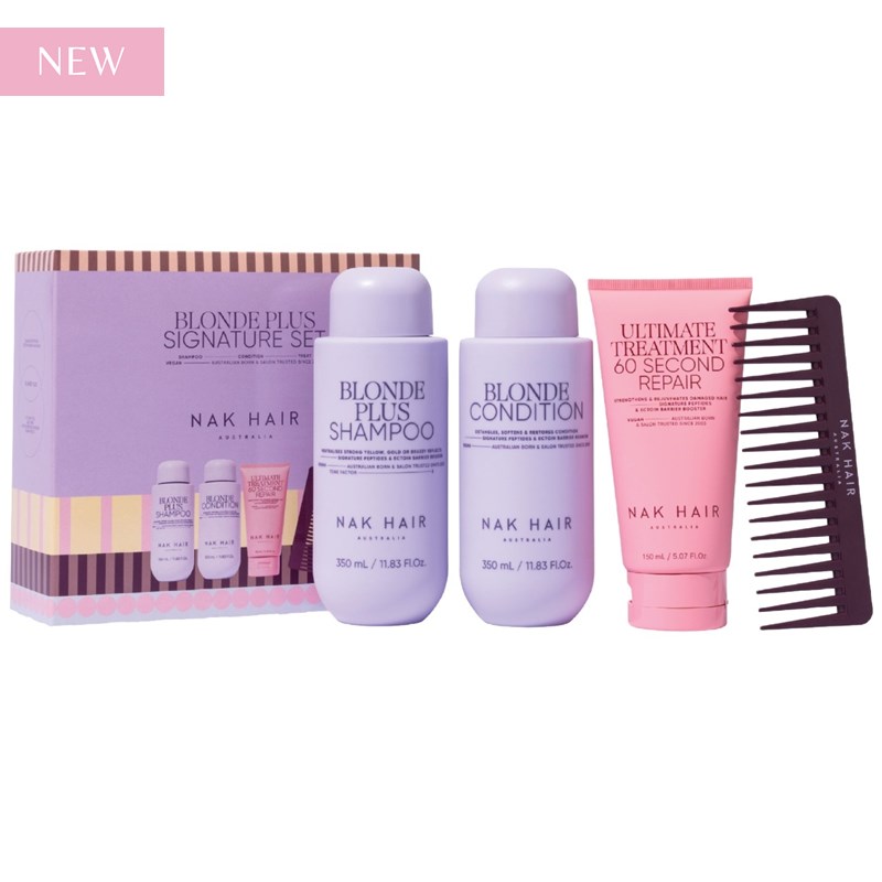 NAK Hair BLONDE PLUS Holiday Trio 4 pc.