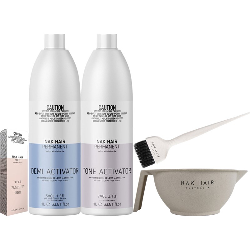 NAK Professional Buy 36 Soft Shades, Get 2 Activators, Bowl, Brush, and Chart FREE!